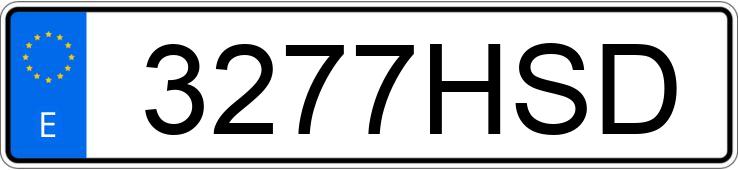 Numer rejestracyjny 3277HSD posiada AUDI A1 SPORTBACK