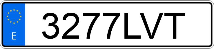 Numer rejestracyjny 3277LVT posiada SEAT ATECA