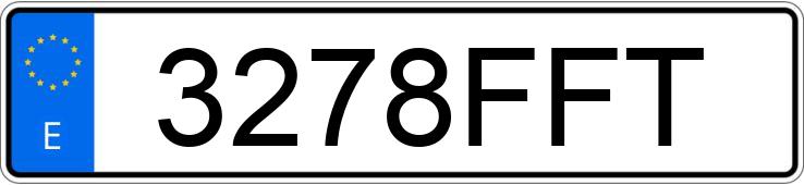 Numer rejestracyjny 3278FFT posiada VOLKSWAGEN TOUAREG