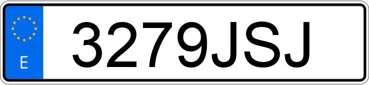 Numer rejestracyjny 3279JSJ posiada VOLKSWAGEN TIGUAN