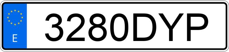 Numer rejestracyjny 3280DYP posiada RENAULT SCENIC