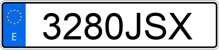 Numer rejestracyjny 3280JSX posiada FIAT PANDA