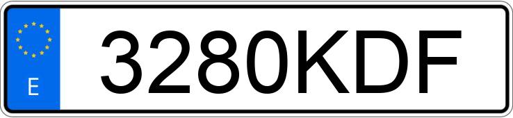 Numer rejestracyjny 3280KDF posiada LAND ROVER RANGE ROVER EVOQUE