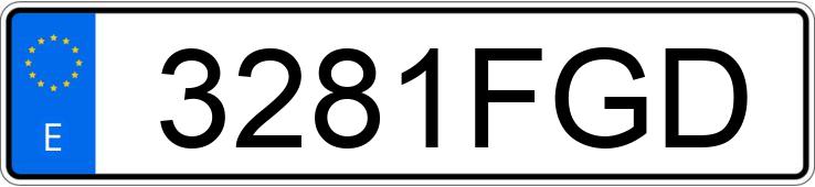 Numer rejestracyjny 3281FGD posiada OPEL TIGRA