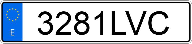 Numer rejestracyjny 3281LVC posiada FIAT 500