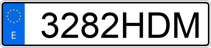 Numer rejestracyjny 3282HDM posiada VOLKSWAGEN SHARAN