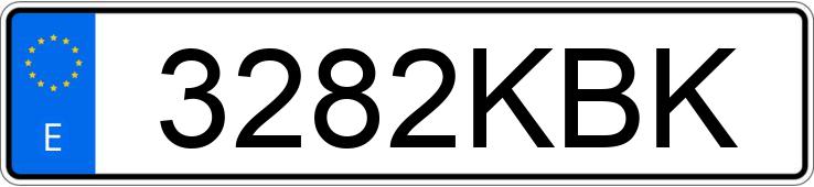 Numer rejestracyjny 3282KBK posiada PORSCHE 718 BOXSTER