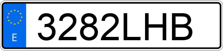 Numer rejestracyjny 3282LHB posiada VOLKSWAGEN GOLF