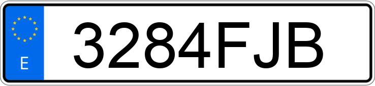 Numer rejestracyjny 3284FJB posiada PEUGEOT 207