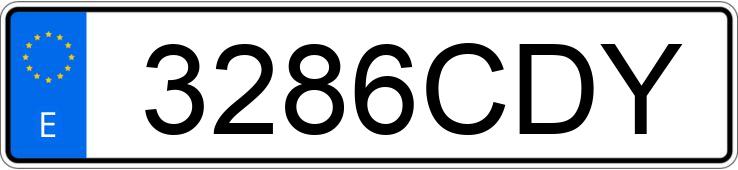 Numer rejestracyjny 3286CDY posiada OPEL ASTRA