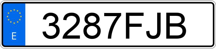 Numer rejestracyjny 3287FJB posiada FORD FOCUS