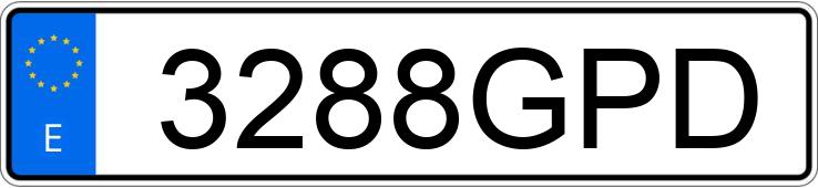 Numer rejestracyjny 3288GPD posiada OPEL ZAFIRA