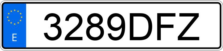 Numer rejestracyjny 3289DFZ posiada PEUGEOT 206 Numer rejestracyjny 3289DFZ posiada PEUGEOT 206