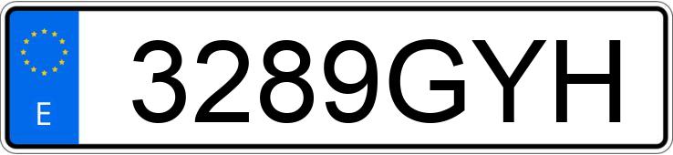 Numer rejestracyjny 3289GYH posiada AUDI S6