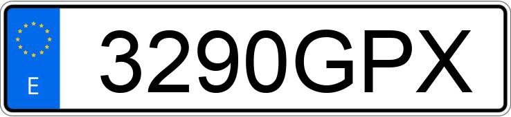 Numer rejestracyjny 3290GPX posiada TOYOTA LAND CRUISER