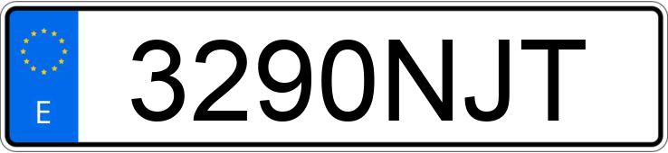 Numer rejestracyjny 3290NJT posiada VOLKSWAGEN TRANSPORTER