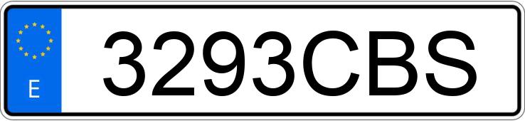 Numer rejestracyjny 3293CBS posiada BMW SERIE 3