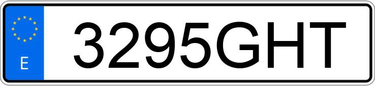 Numer rejestracyjny 3295GHT posiada PEUGEOT PARTNER