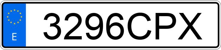 Numer rejestracyjny 3296CPX posiada CITROEN C2