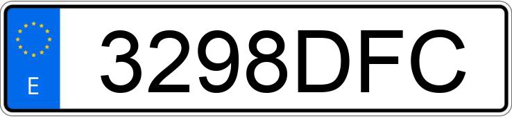 Numer rejestracyjny 3298DFC posiada PEUGEOT 307