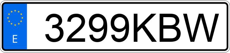 Numer rejestracyjny 3299KBW posiada NISSAN QASHQAI