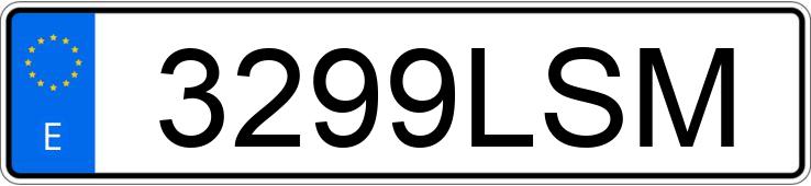 El número de registro 3299LSM tiene PEUGEOT EXPERT El número de registro 3299LSM tiene PEUGEOT EXPERT