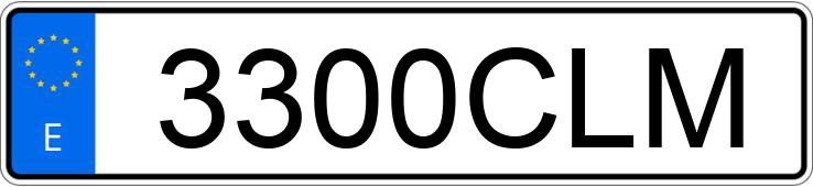 Numer rejestracyjny 3300CLM posiada BMW SERIE 3