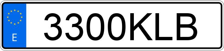 Numer rejestracyjny 3300KLB posiada FIAT 500