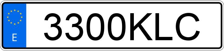 Numer rejestracyjny 3300KLC posiada MERCEDES B (246/242)