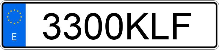 Numer rejestracyjny 3300KLF posiada BMW X1