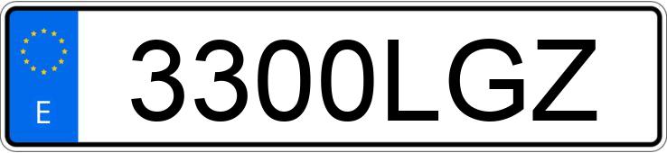 Numer rejestracyjny 3300LGZ posiada KIA CEED