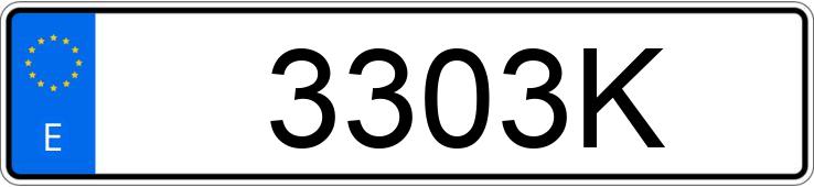 Numer rejestracyjny 3303K posiada Nissan Qasqai