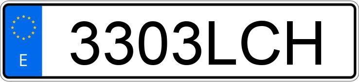 Numer rejestracyjny 3303LCH posiada PEUGEOT EXPERT Numer rejestracyjny 3303LCH posiada PEUGEOT EXPERT