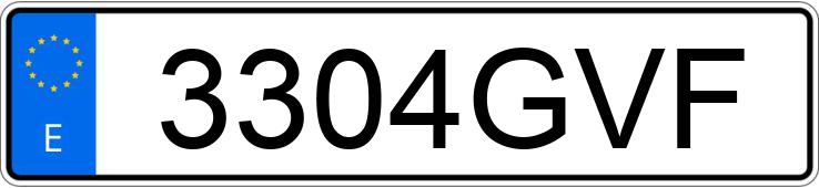 Numer rejestracyjny 3304GVF posiada BMW X1