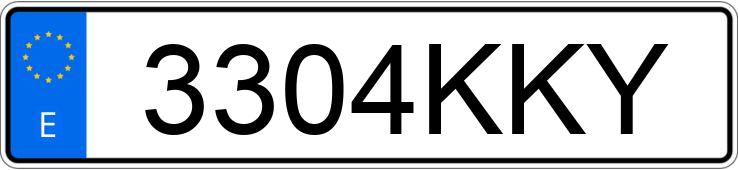 Numer rejestracyjny 3304KKY posiada VOLKSWAGEN ARTEON