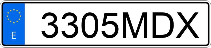 Numer rejestracyjny 3305MDX posiada PEUGEOT 3008 Numer rejestracyjny 3305MDX posiada PEUGEOT 3008