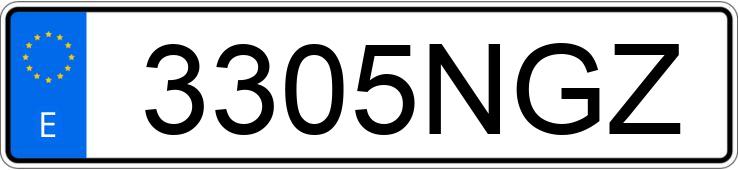 Numer rejestracyjny 3305NGZ posiada MERCEDES TOURISMO RHD-M