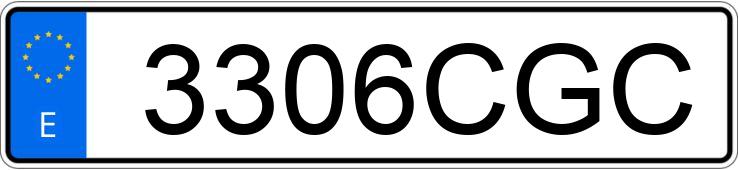 Numer rejestracyjny 3306CGC posiada HYUNDAI GETZ