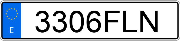 Numer rejestracyjny 3306FLN posiada PEUGEOT 307