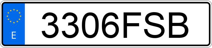 Numer rejestracyjny 3306FSB posiada OPEL ASTRA