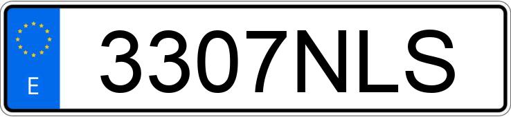 Numer rejestracyjny 3307NLS posiada AUDI Q5 SPORTBACK