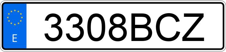 Numer rejestracyjny 3308BCZ posiada BMW SERIE 5