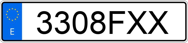 Numer rejestracyjny 3308FXX posiada RENAULT TRAFIC Numer rejestracyjny 3308FXX posiada RENAULT TRAFIC