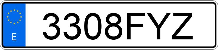 Numer rejestracyjny 3308FYZ posiada VOLKSWAGEN POLO