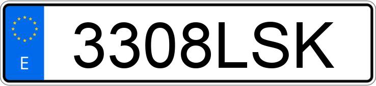 Numer rejestracyjny 3308LSK posiada BMW SERIE 1