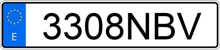 Numer rejestracyjny 3308NBV posiada AUDI A5