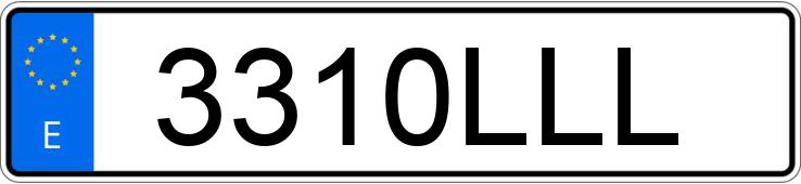 Numer rejestracyjny 3310LLL posiada SEAT LEON