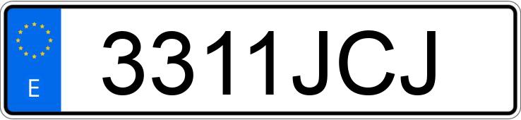 Numer rejestracyjny 3311JCJ posiada IVECO DAILY