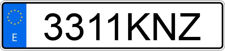 Numer rejestracyjny 3311KNZ posiada FORD TRANSIT CONNECT Numer rejestracyjny 3311KNZ posiada FORD TRANSIT CONNECT