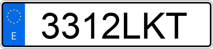 Numer rejestracyjny 3312LKT posiada VOLVO XC40